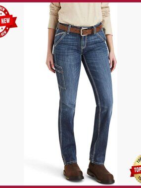 Stretch Boot Cut Jeans with Cell Phone Pocket, Perfect Rise Fit